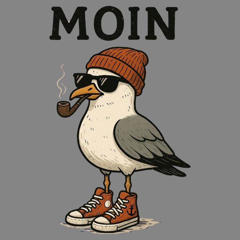Moin Seagull Pygargue à queue blanche avec accessoires de style urbain