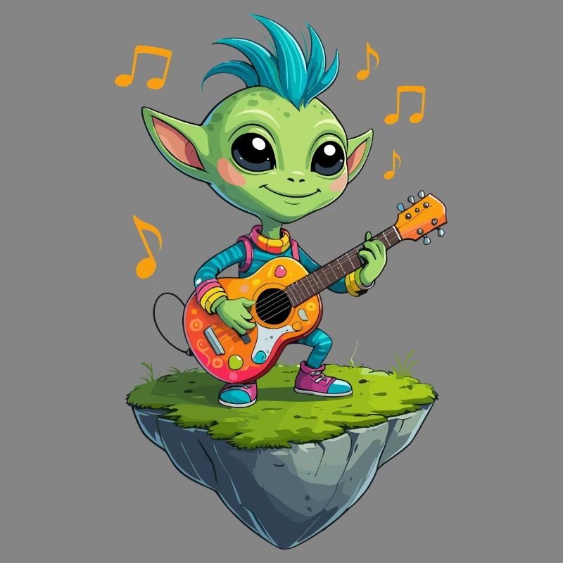 Green Goblin with Guitar