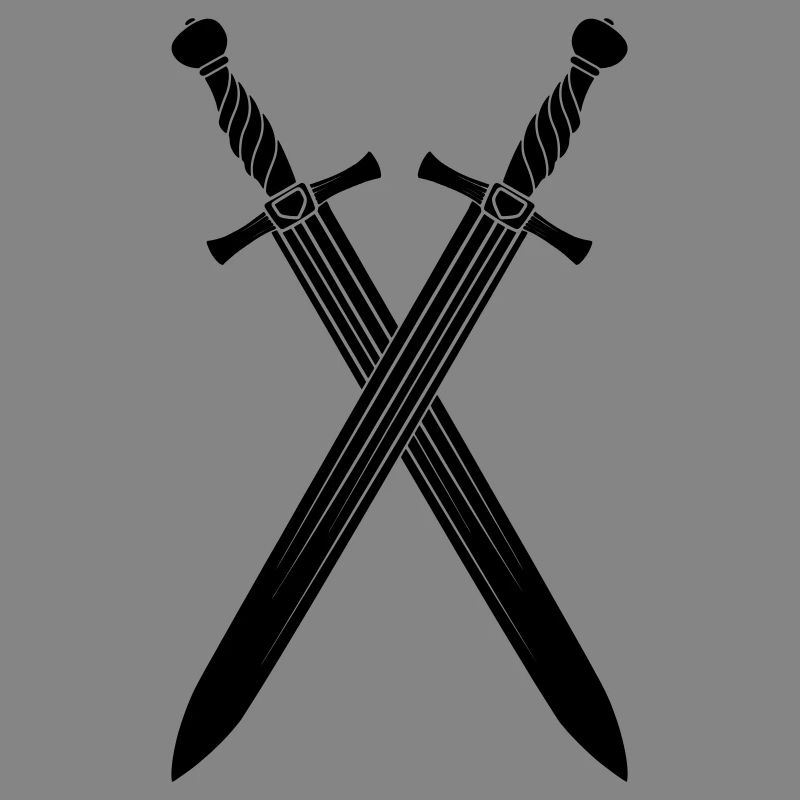 Épée deux épées croisées
