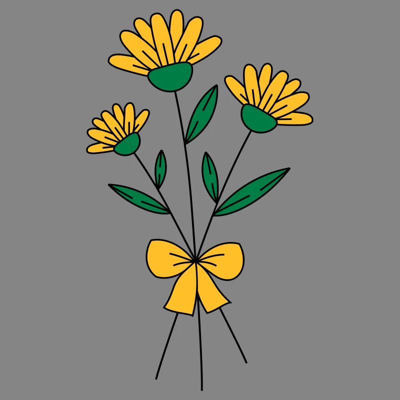 Blumenstrauss dreifarbig