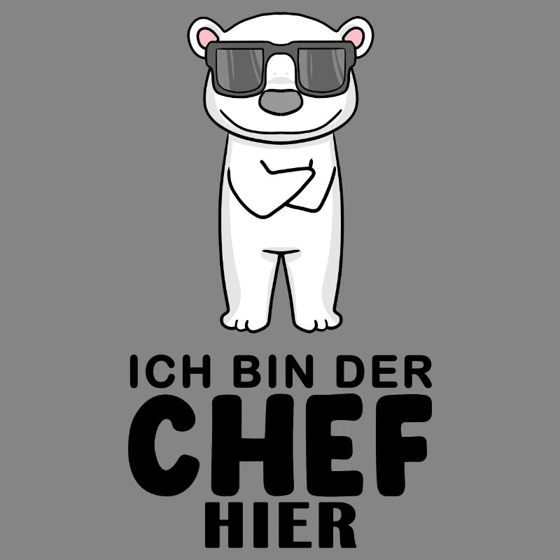 Chef Spruch mit Eisbär Motiv