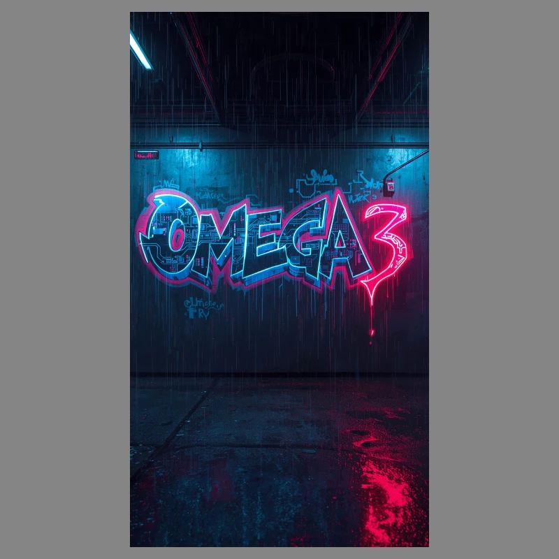 Graffiti néon Omega3