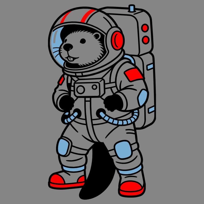 Beaver en combinaison spatiale