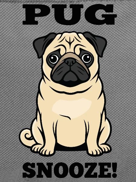 Pug Dog Mops Snooze Hundebegleiter