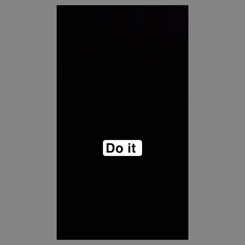 Faites-le en noir minimal