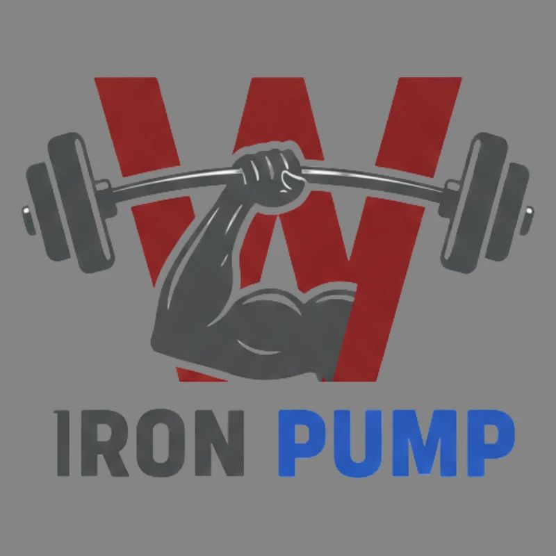 Iron Pump Krafttraining Emblem