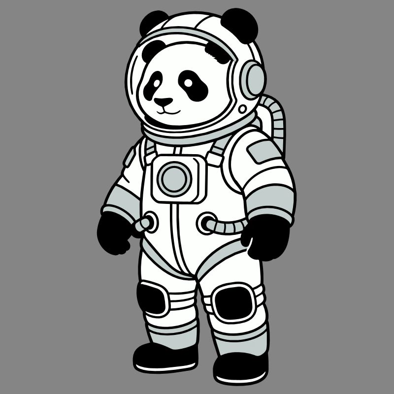 Combinaison spatiale panda bear
