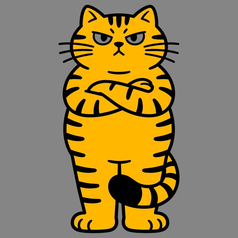 chagrijnige kat comic