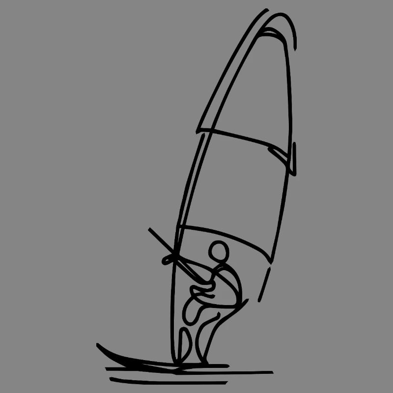 Windsurfer Drawing