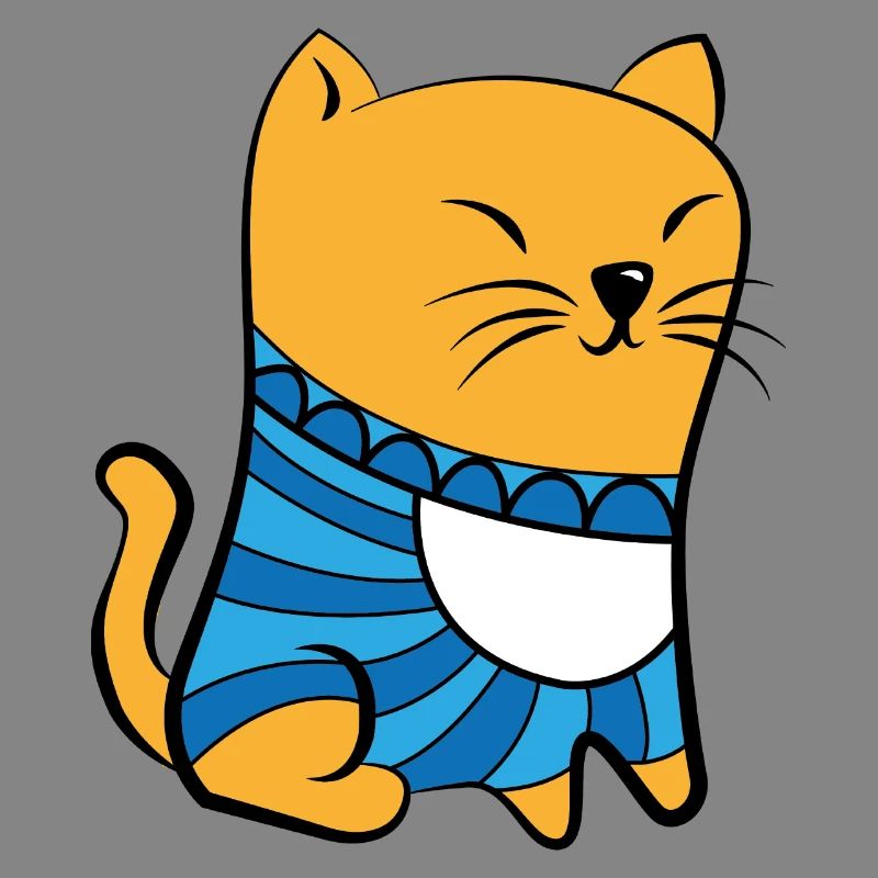 Katze mit Pullover