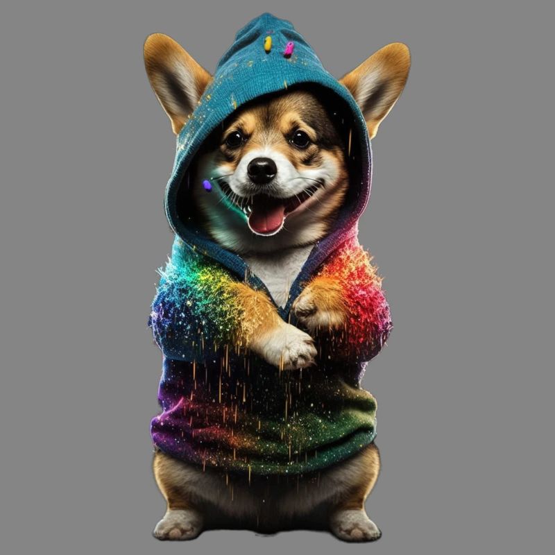 Pup élégant