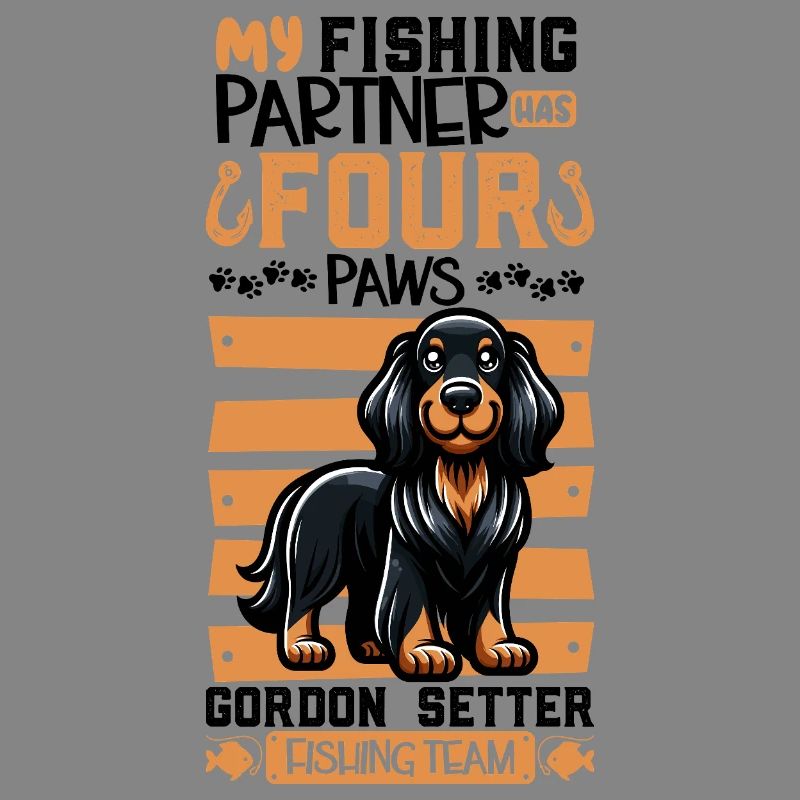 Fishing and Gordon Setter