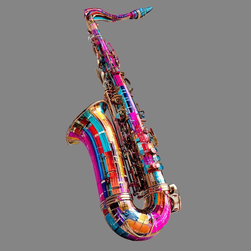 Kunterbuntes Saxophondesign