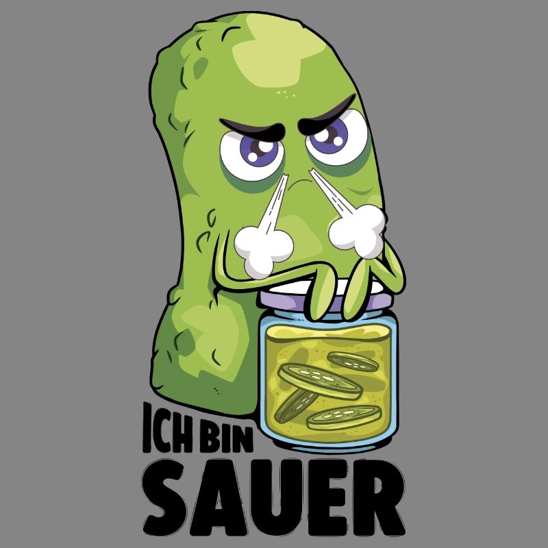 Ich bin sauer Gurke frustriert Statement