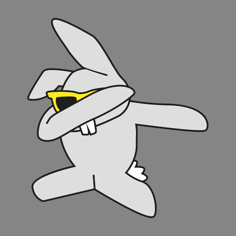 dabbing Easter Bunny