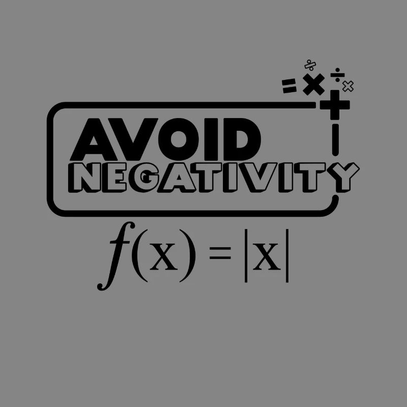 Avoid Negativity - black