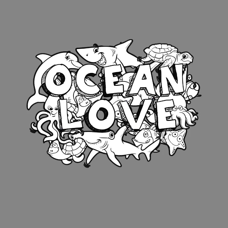 doodle Art Ocean