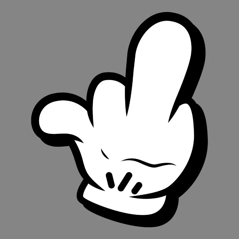 Mittelfinger Comic Style