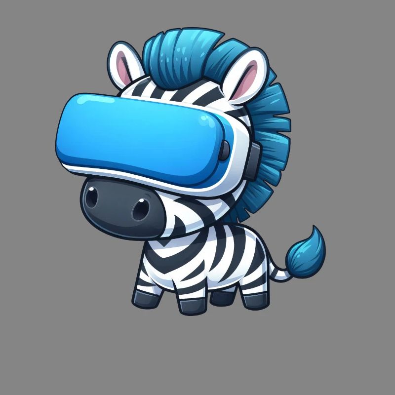 Zebra VR Gamer: Digital Adventure