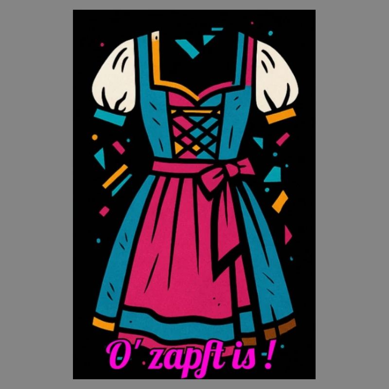Traditionelles Dirndl mit moderner Farbpalette