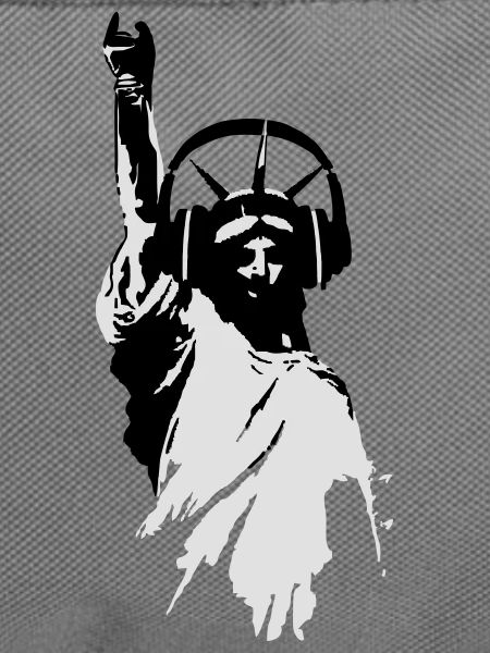 DJane Lady Liberty mit Kopfhörer