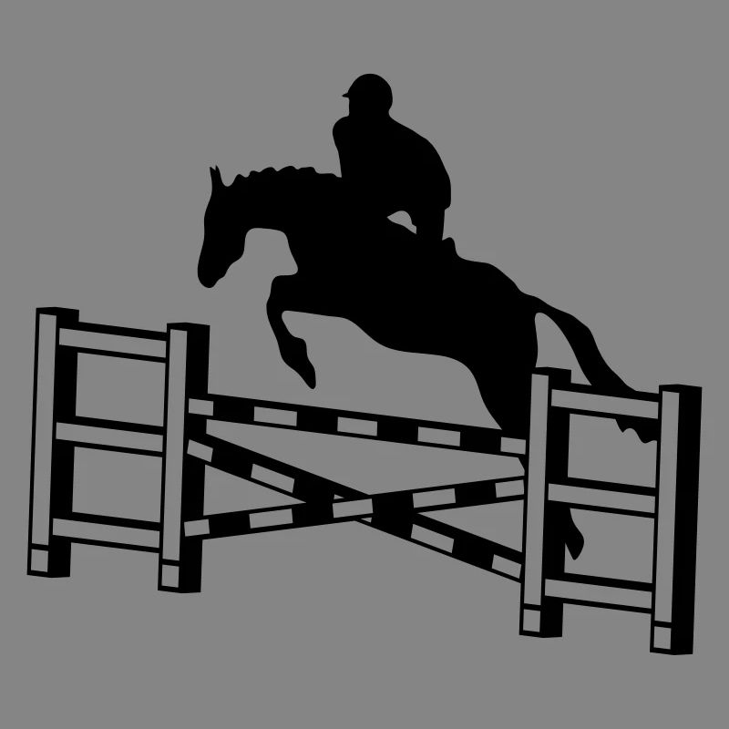 Pferd springend Hindernisses_c1