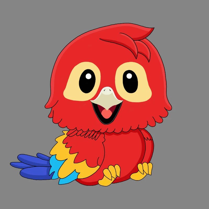 Parrot Red Macaw