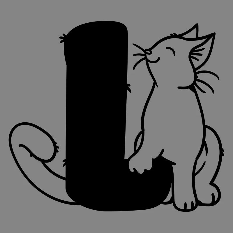 Katze Buchstabe L