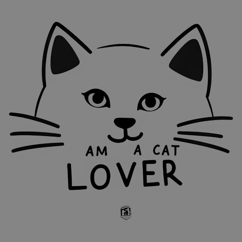 Linear Lover Cat Silhouette