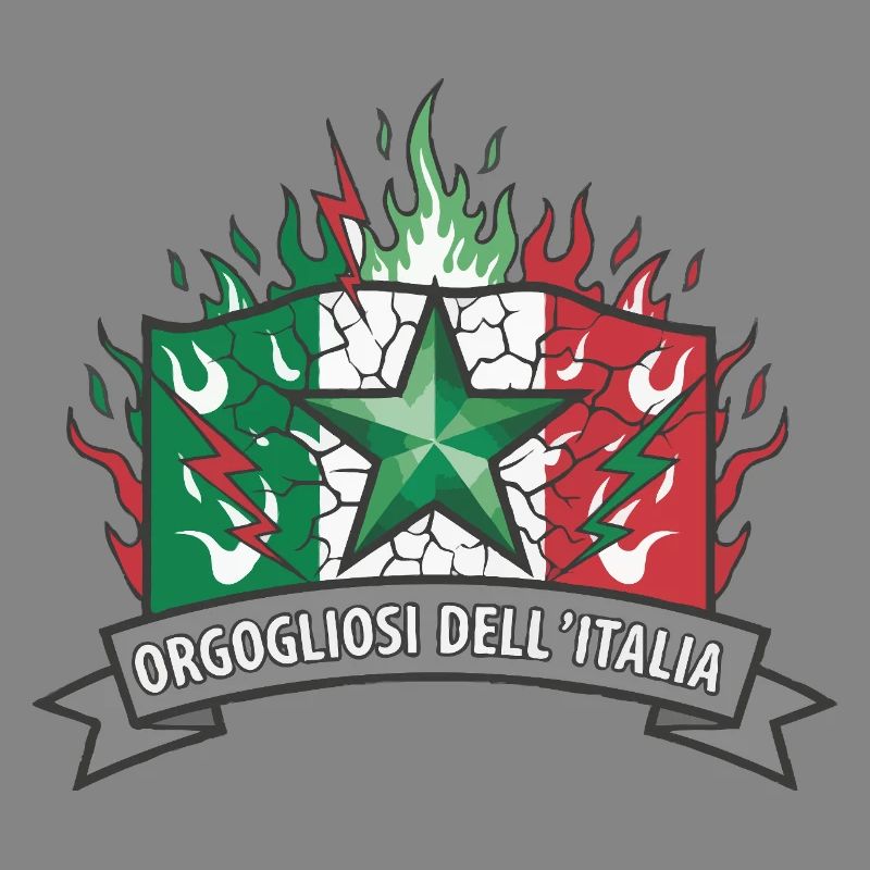 Italian Pride with Flame Star