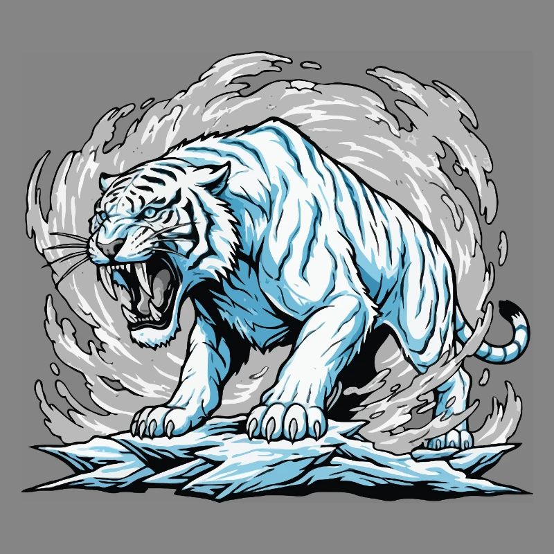 Der gefrorene Tiger im Golf