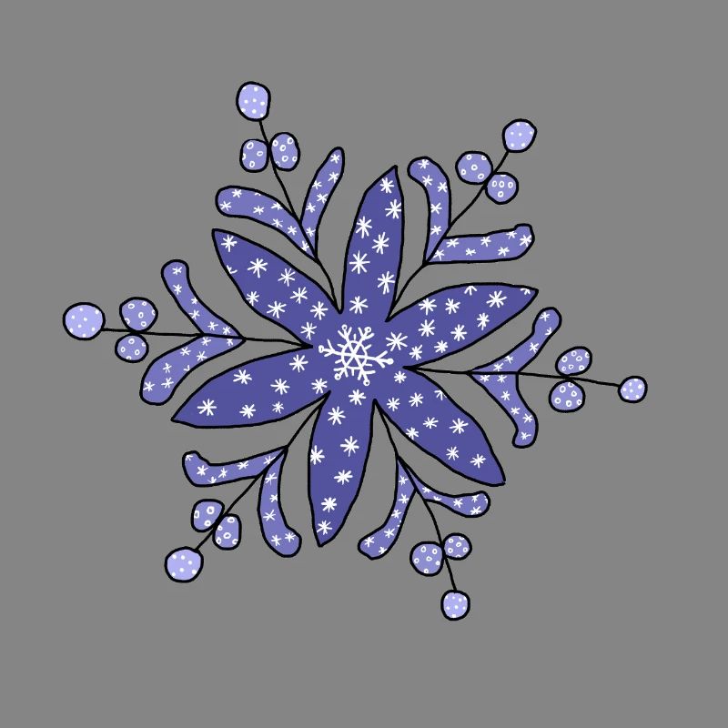 blaue_Schneeflocke