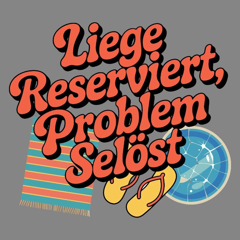 Lounger Reserved Problem solves funny beach