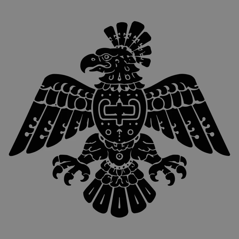Aztec Eagle Tribal Pattern