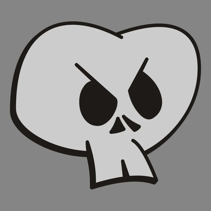 Funny Skull Two Color Design