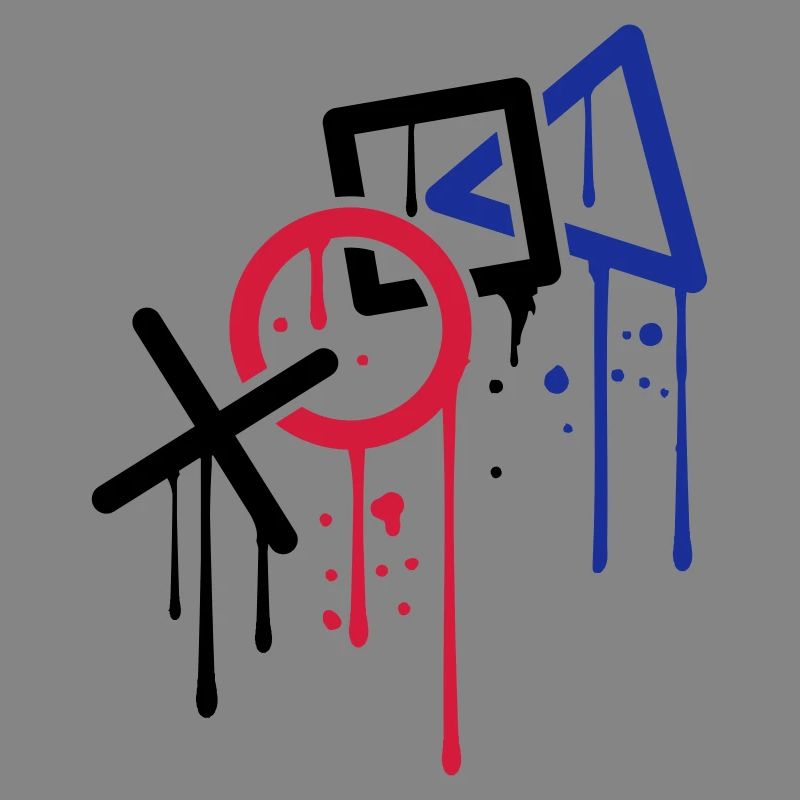 drop graffiti controller silhouette cool x square