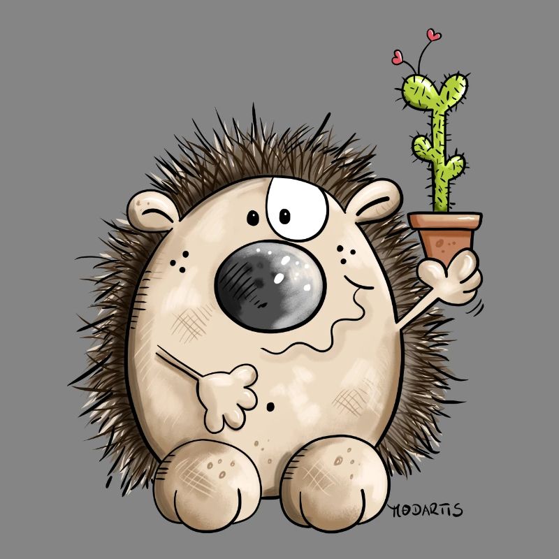 Igel mit Kaktus