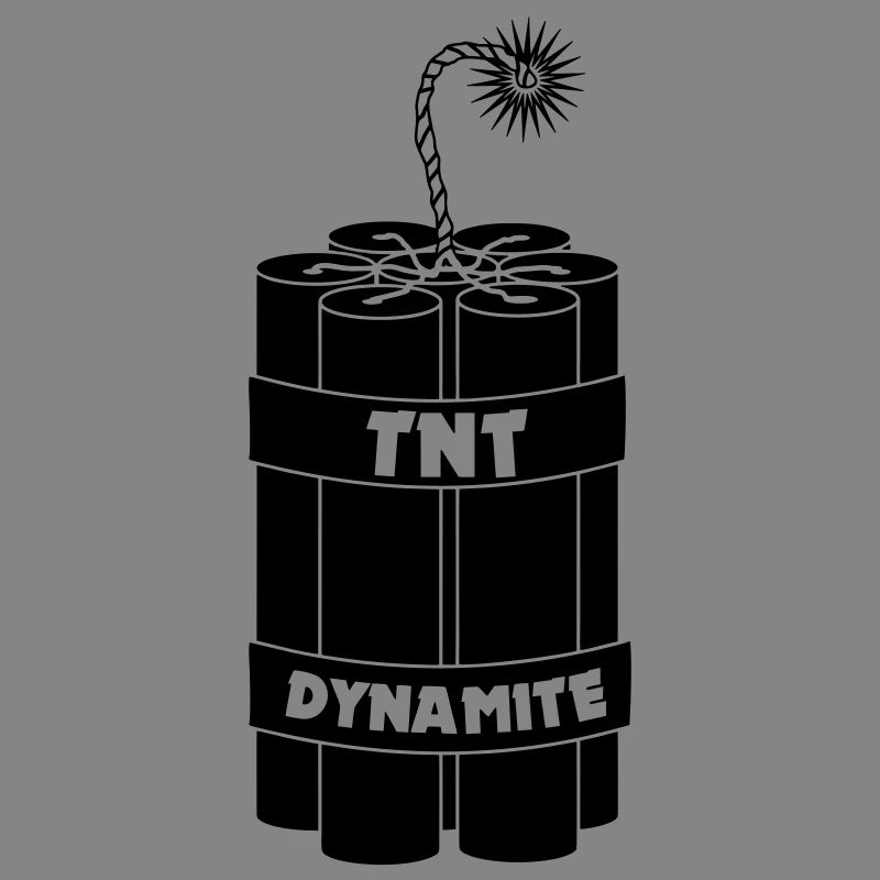 Seven burning dynamite sticks