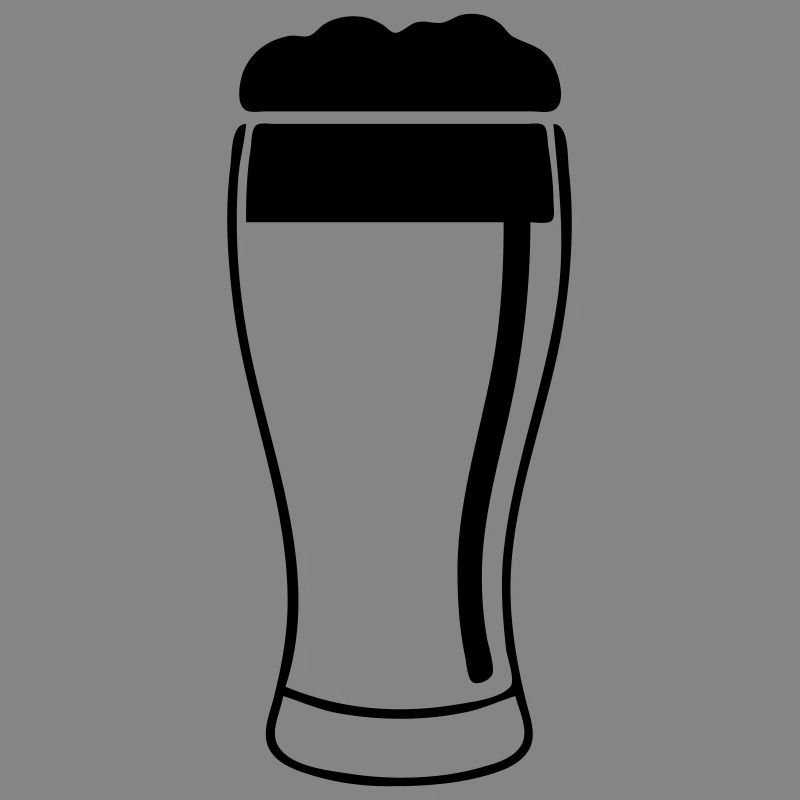 Bierglas mit üppigem Schaum