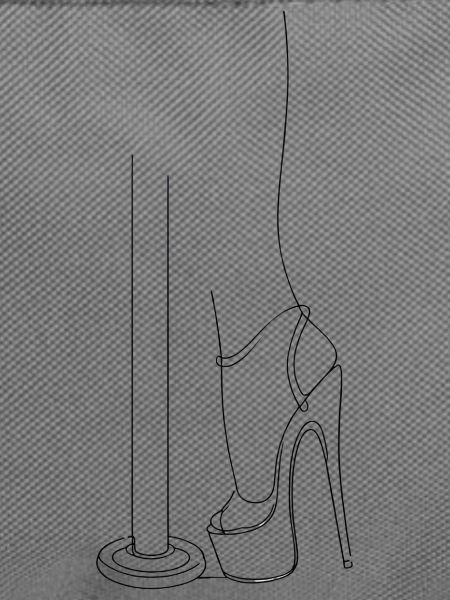 Stiletto-Silhouette Noir