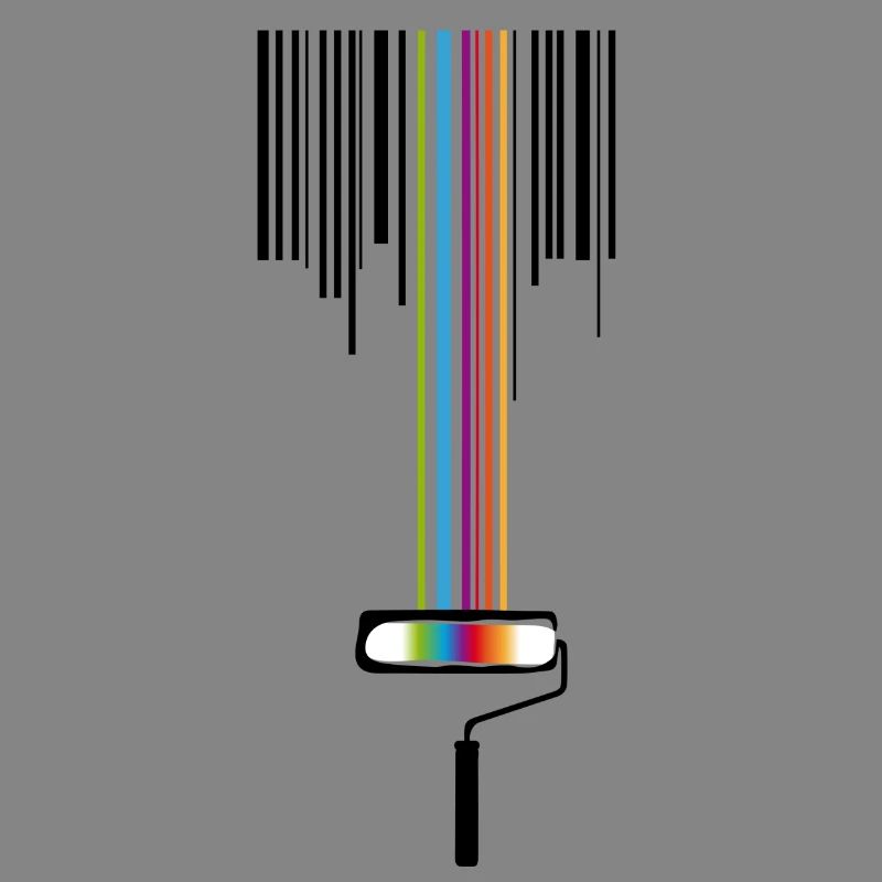 Farbrolle mit Strichcode