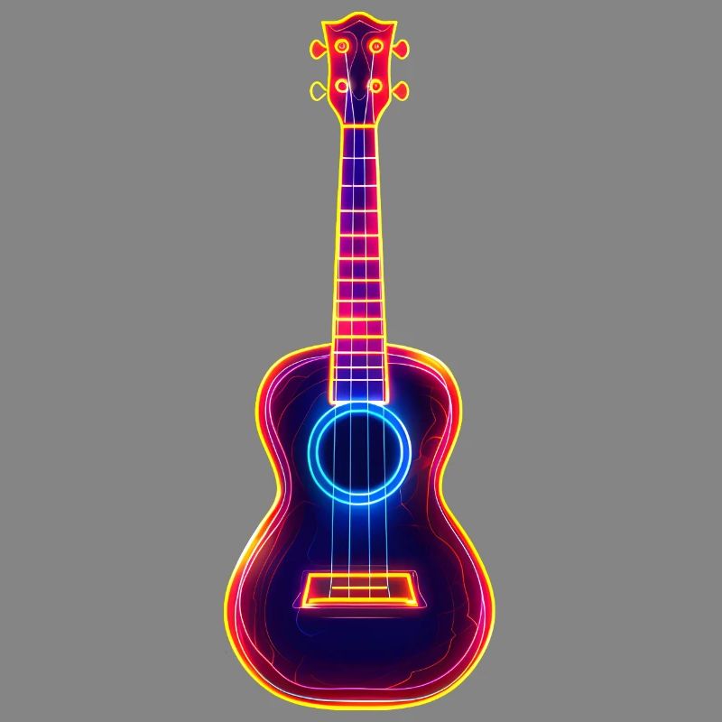 Ukulélé Synthwave rétro