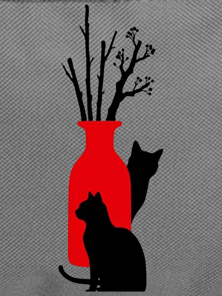2_gatti_neri_con_vaso_rosso_e_rami