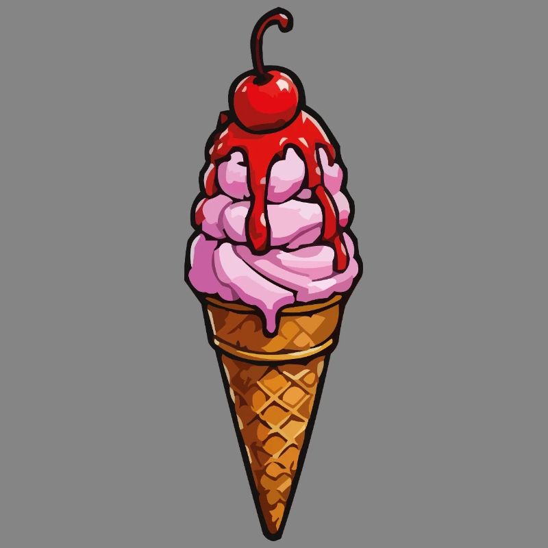 Kirsche Erdbeere Eiscreme