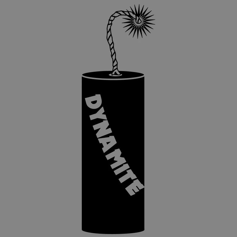 Brennende Dynamitstange