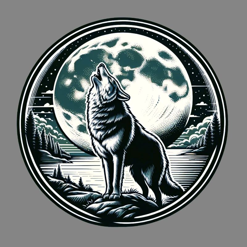 Wolf Mond Werwolf Heulen
