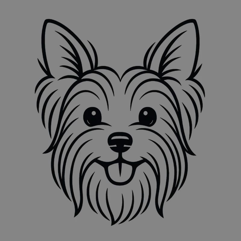TinyPaws Black & White Edition Yorkshire Terrier b