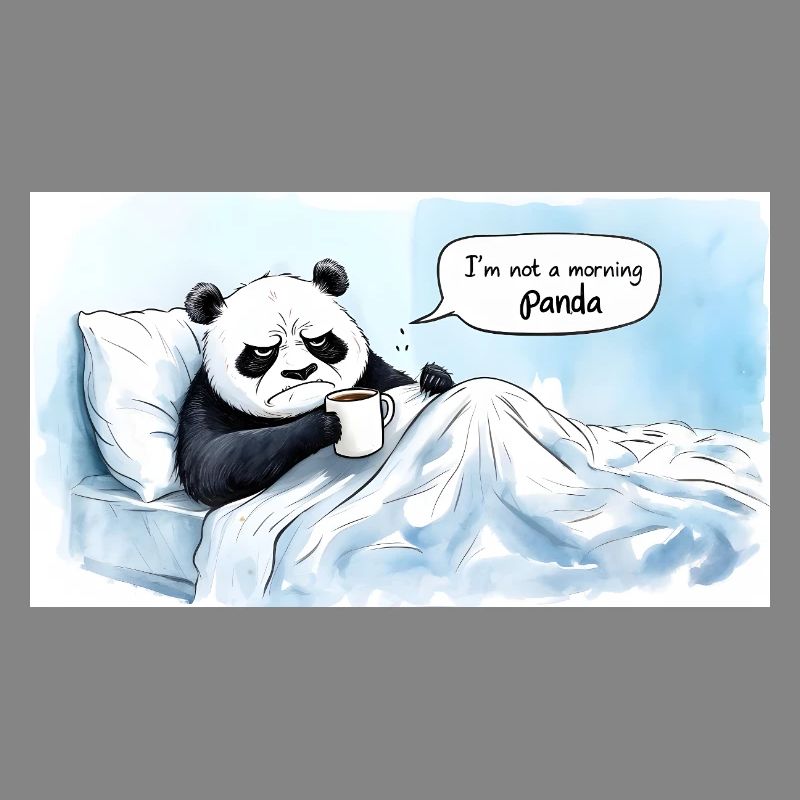 Morgendlicher Panda