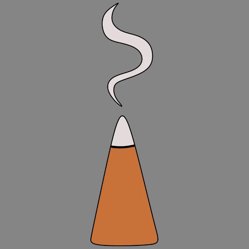 Incense Cone with Smoke