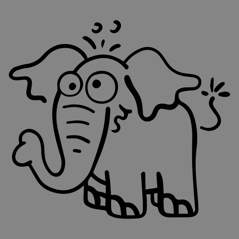 Drôle d'éléphant.